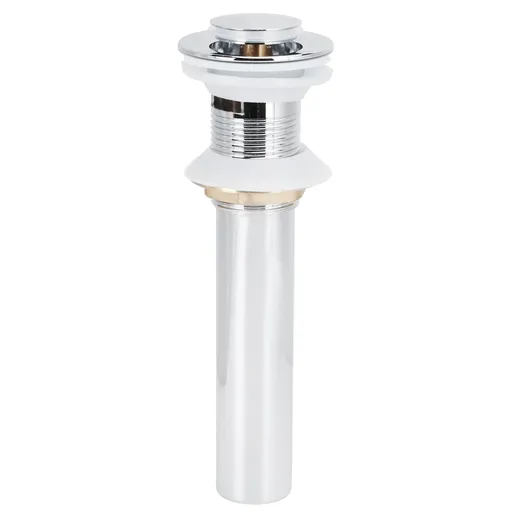 Basin Drain Sink Drain Stopper Electroplating Popup Drainer NonOverflow Bathroom Hardware(Electroplating Popup with Hole )