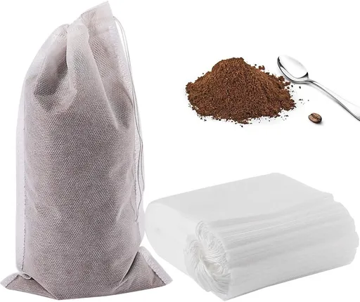 YQL Cold Brew Coffee Filter,50PCS 6X10 Inch No Mess Cold Brew Coffee Bags Disposable Mesh Brewing Bags Tea Filter Bag for Cold Brew Coffee or Tea(4x6/8x12inch Available)