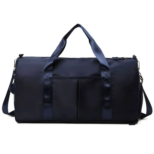 Large Sports Gym Bag Oxford Travel Bag Wet Dry Storage for Swimming - Dark Blue