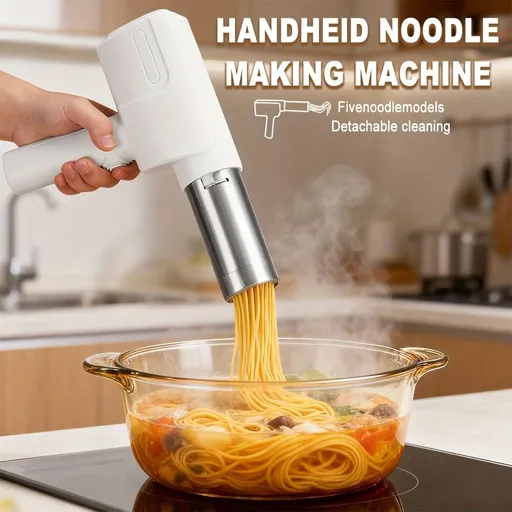 handheld noodle making machine, noodle maker, kitchen appliance, five noodle models, detachable cleaning, high-quality, home cooking, Australia, fresh pasta maker, compact kitchen tool