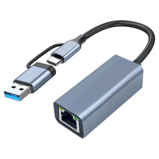 USB 3.0 to Ethernet Adapter with USB C to RJ45 Gigabit LAN 1000 Mbps Wired Network, Network Adapter, for