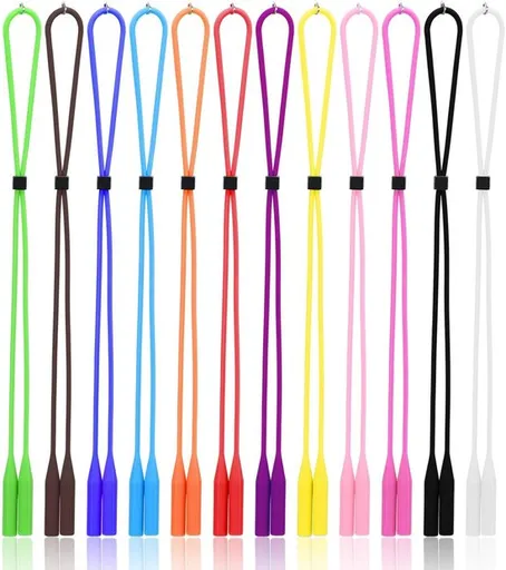 Adjustable Glasses Straps Glasses Holders 12 Pieces - Silicone Sunglasses Frame Straps - Glasses Holders