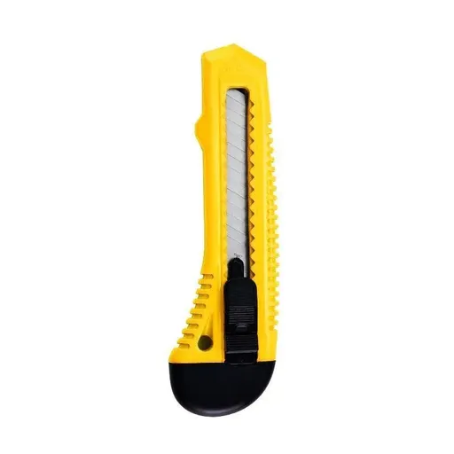 1/2/3PCS Utility Stanley Knife With Blades Blade Retractable Heavy Duty Box Cutter - Yellow-1PC