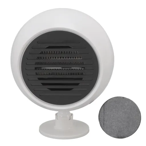 Car Heater Constant Temperature Low Noise Wide Angle 360° Adjustable Car Heater Fan White 12V