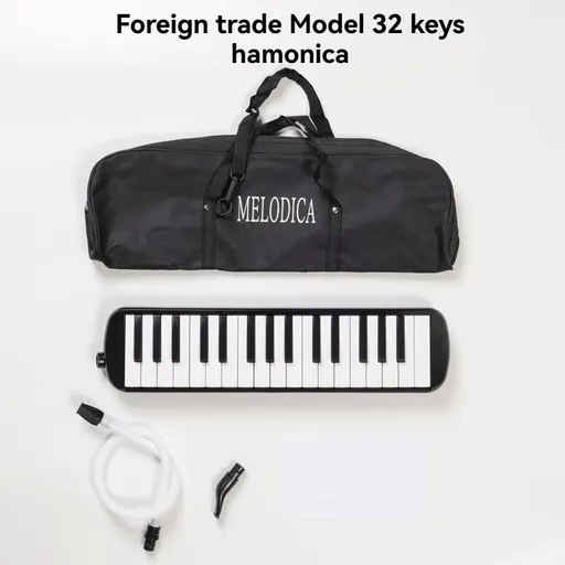 32-key melodica, 37-key melodica, student melodica, beginner melodica, musical instrument, music education, portable instrument, Australian students, classroom music - Black - Size 32