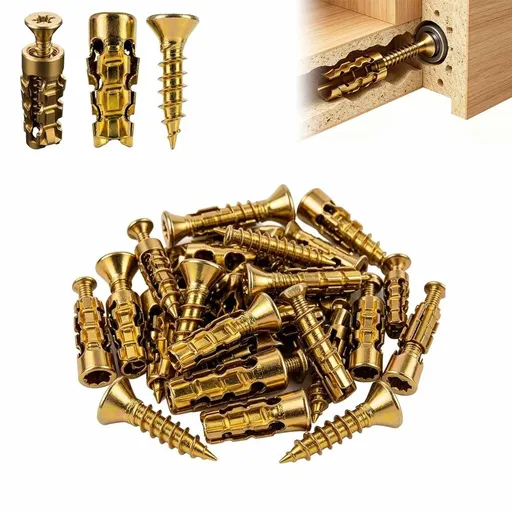 6x14mm Short Expansion Screw Set, Door Hinge Thread Repair Screws & Expansion Anchor Set for Cabinet Hinge Repair & Stripped Thread Restoration (30 Sets)