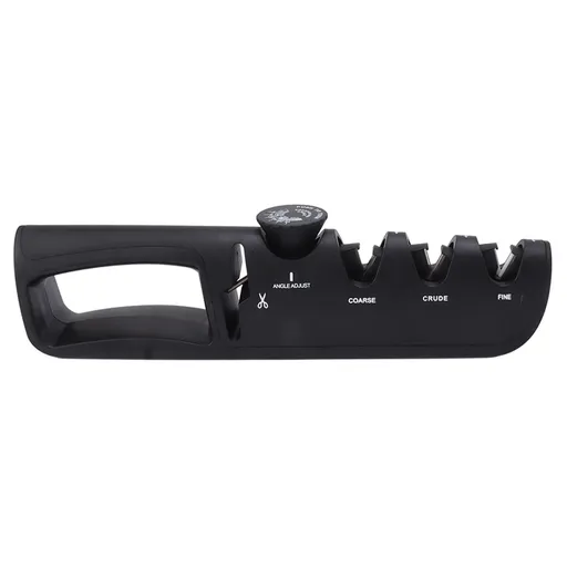 Adjustable Knife Sharpener 4 in 1 Black Sharp Adjustable Kitchen Knife Sharpener for Home Restaurant