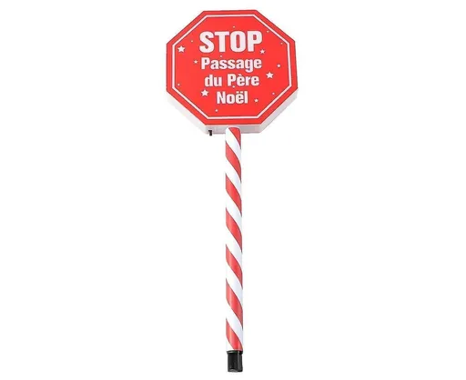 Christmas Garden Stop Sign Solar Energy Garden Decoration Garden Stake Creative Courtyard Landscape
