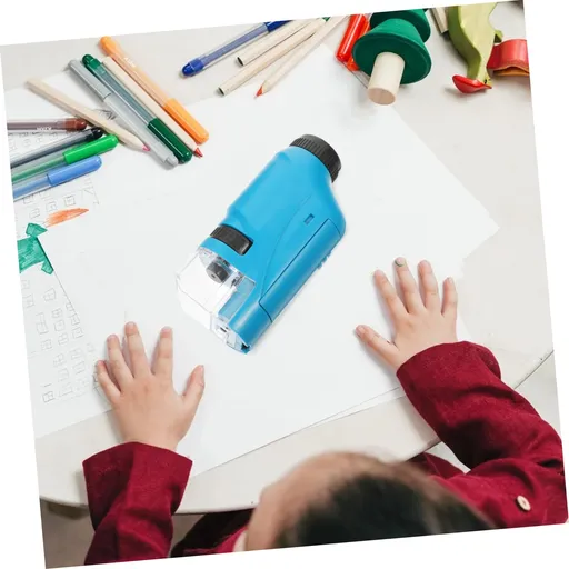 Microscope Toy Biological Microscope High Definition Observer Plastic Microscope Student Class Accessory Outdoor Kids Microscope