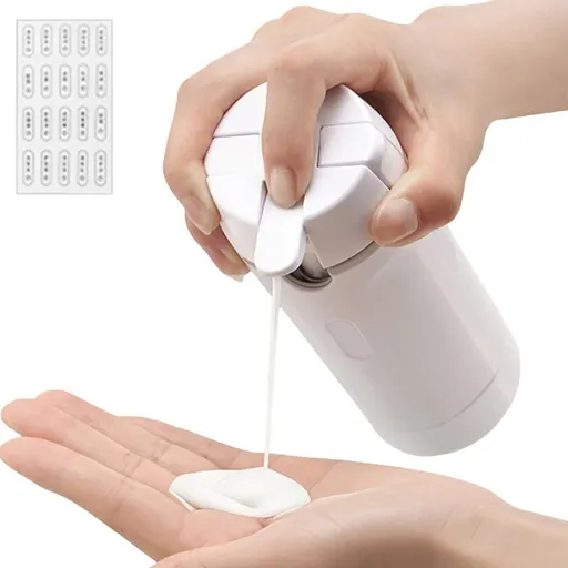 4 in 1 Travel Bottles Dispenser for Shampoo Lotion White