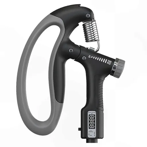 Adjustable TPR Hand Grip for Fitness and Strength Training - Black