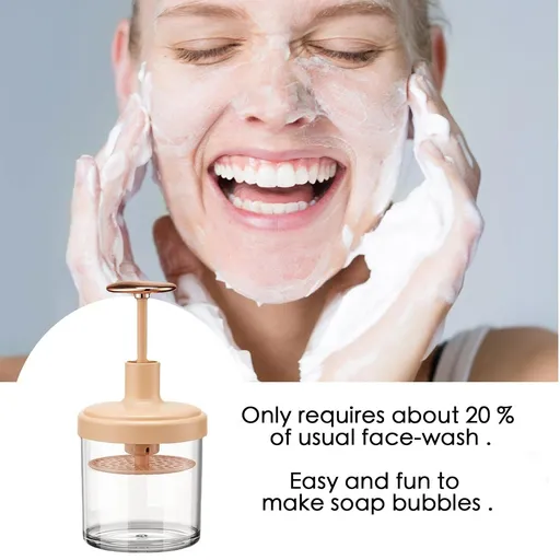 Gentle Deep Cleanser ，Rich Foam Maker for Face Wash，Foam Cleanser and Wash Foamer，Facial Cleansing Tool (green)