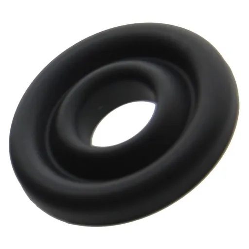 Silicone Donut Cushion Black For Pump Cylinder 1.75In 2.15In Dia - Black - Small/Medium