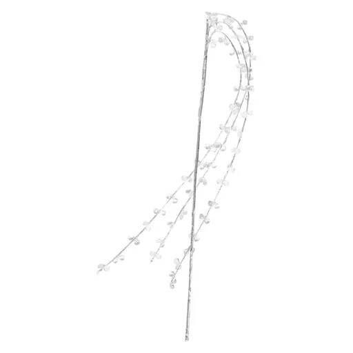 Plastic Beaded Willow Stem for Elegant Christmas Tree and Winter Event Decor