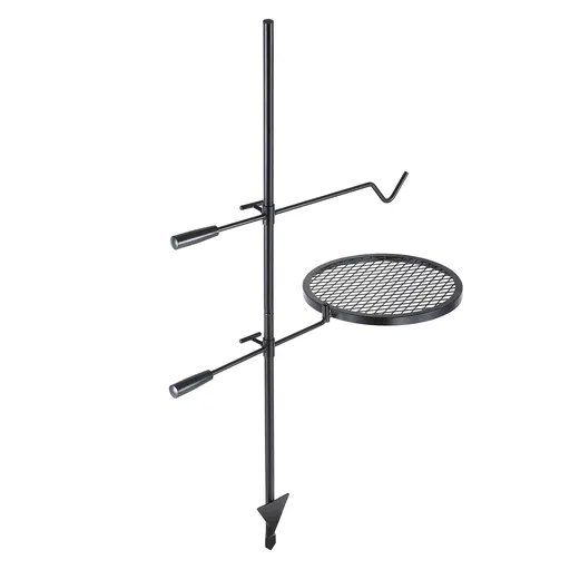 Swivel Campfire Grill Heavy Duty Steel Open Fire Cooking Grate Adjustable