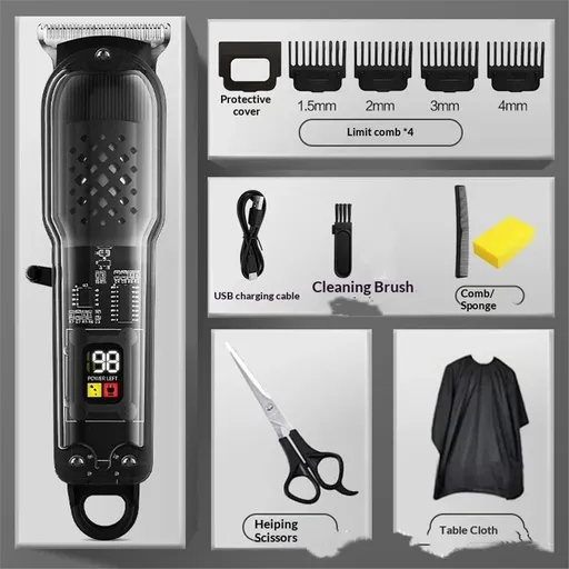 Hair Clippers for Men,Professional Barber Clippers,Cordless&Corded Barber Clippers for Hair Cutting & Grooming Rechargeable Beard Trimmer