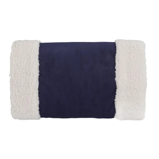 Portable Heated Hand Muff Plush Thickened Heated Hand Warmer Pouch USB Rechargeable Electric Heater for Autumn Winter Warm 10W 5V Dark Blue