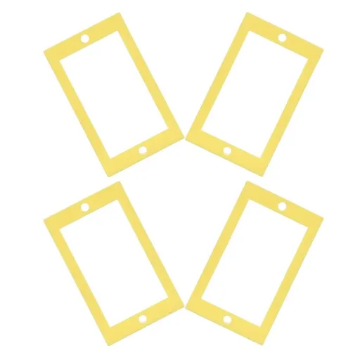 Yellow Single Gang Outlet Box Extender for Easy Renovation and Space Utilization