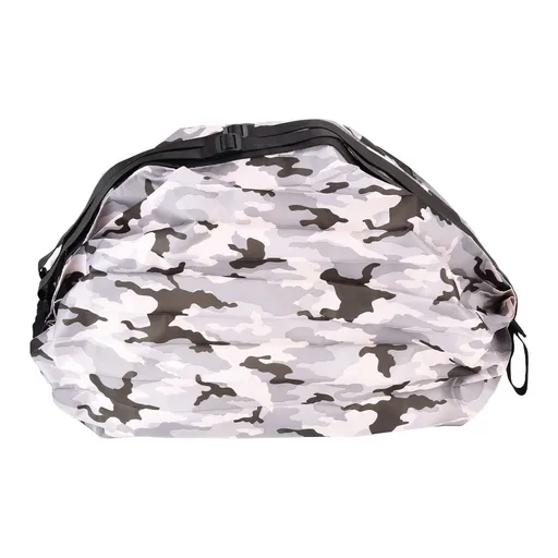 Stylish Shopping Backpacks Foldable Reusable Eco Friendly Grocery Bags for Shopping TravelGrey Camouflage