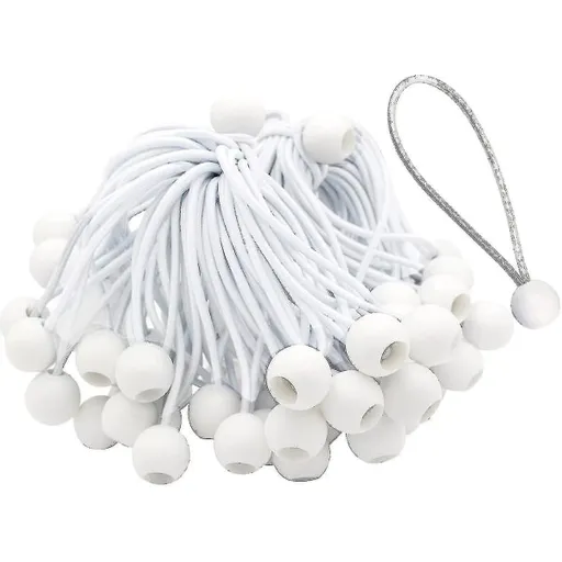50-pack long rubber straps with buckle for tents, marquees, banners and tarpaulins