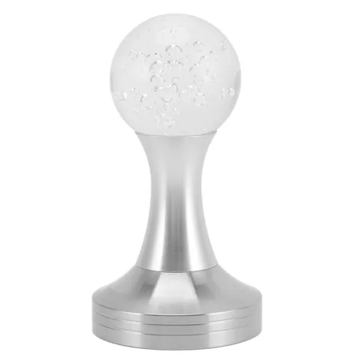 Crystal Ball Coffee Powder Tamper Stainless Steel Base Coffee Press Hammer for Kitchen Cafe Silver Pillar 51mm / 2.0in
