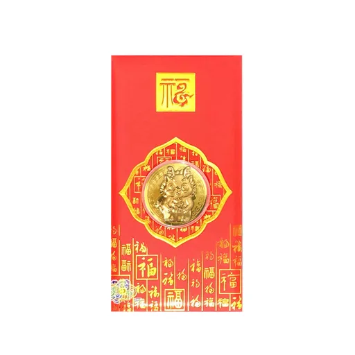 Chinese Red Envelope Year of The Dragon Gold Foil Lucky Red Packet for Spring Festival New Year