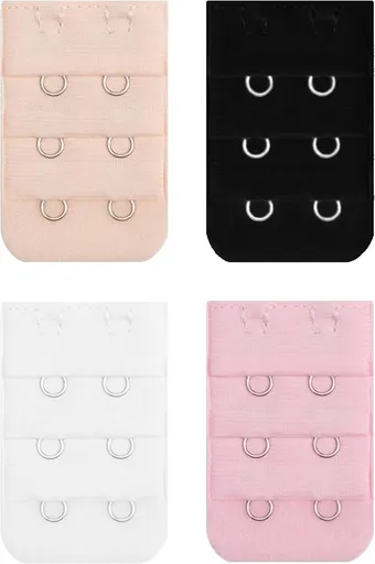 Bra Extender 2 Hook Bra Back Clips Bra Strap Extender Bra Clasp (4pcs)