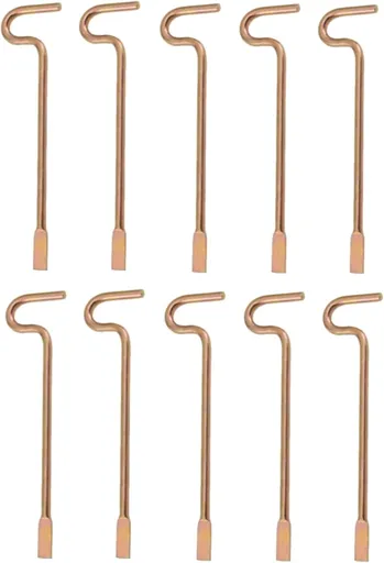 Bedroom/Bathroom Door Steel Emergency Key Pins Compatible with Kwikset Interior Levers and Knobs (10), Gold Color