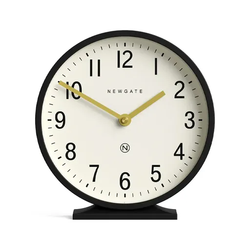Newgate Q Mantel Clock-Black