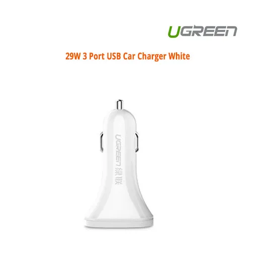 Ugreen 29W 3 Port USB Car Charger White ACBUGN40285