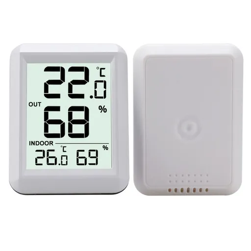 Indoor Outdoor Thermometer Hygrometer Wireless Weather Station, Temperature Humidity Monitor Range Remote Sensor, ℃/℉ Switch