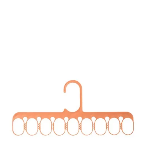 Wardrobe Organizer Rack, Multifunctional Space Saving 9 Hole Clothes Hanger for Underwear Sock Scarf (A set of 4)