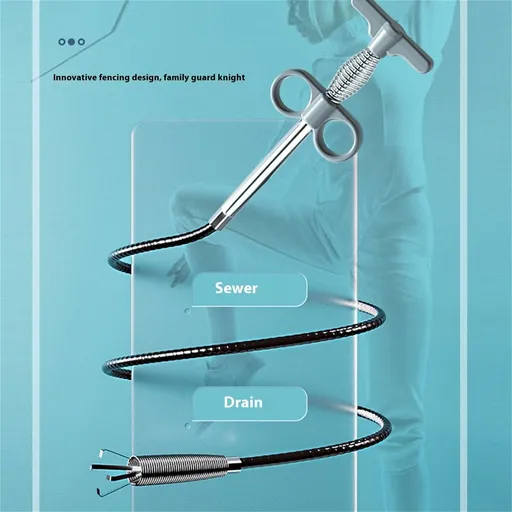 1.6M Drain Claw Unclogger - Toilet Kitchen Sink Hair Catcher Tool - Telescoping Flexible Spring Snake with 4 Retractable Claws - Garbage Grabber Pickup Tool for Bathroom Shower Bathtub Drain Cleaning
