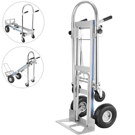 Aluminum Hand Truck 3 in 1 Folding Hand Truck Convertible Hand Truck and Dolly