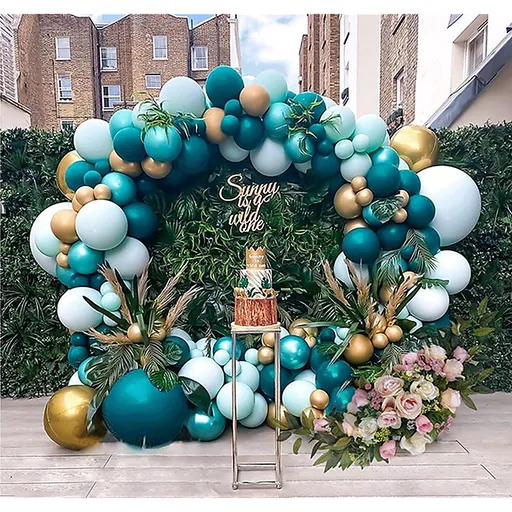 3M Gold Wedding Hoop Round Circle Arch Backdrop Flower Display Stand Frame Background