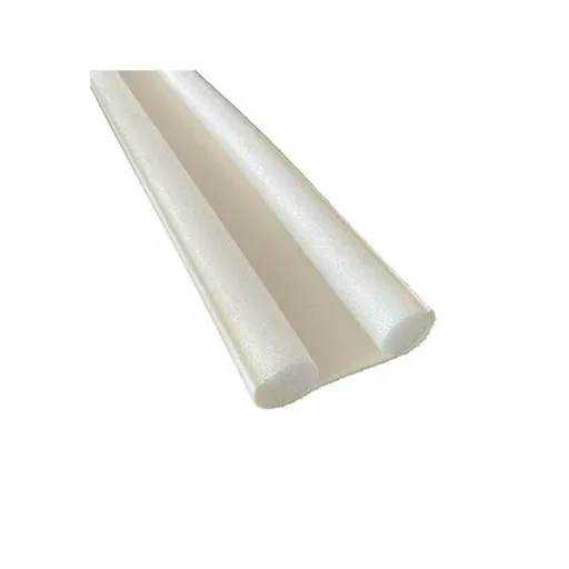 Door Bottom Seal Draft Stopper Guard Threshold Sealing Strip Wind Dust Protector - White