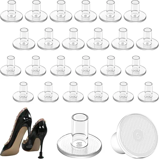 High Heel Grass Protectors-12 Pairs 2 Sizes Sink Stoppers & Repair Caps Non-Slip Cover Protectors for Walking on Grass, Gravel, Wetlands (XSS-Clear) Xs~s-clear -