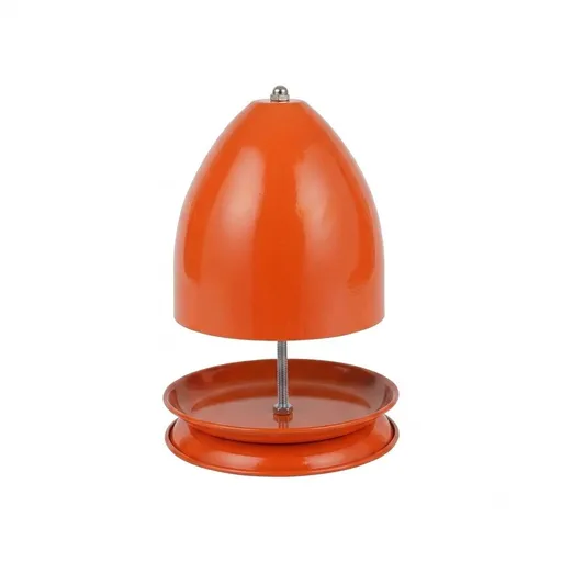 Iron Candle Warmer Lamp with Elegant Egg-Shaped Shade, Safe Flameless Scent Melting for Cozy Ambiance in Bedroom, Living Room, Yoga Studio, and Office, Perfect Gift for Christmas, Birthday, Mother's Day, and Valentine's Day (Orange)