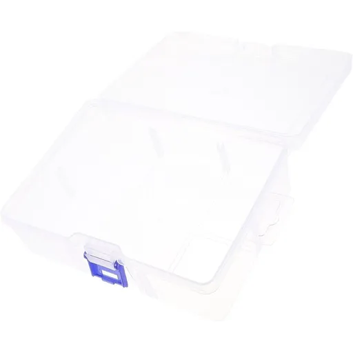 Poker Chip Storage Box with Compartment Design, Plastic Portable Case with Handle for Chips and Cards