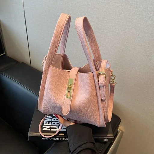 Pink Women Retro Bucket Crossbody Bag | Halloween Sweet Style Gift | Niche High‑Sense Handheld Basket Style Shoulder Purse