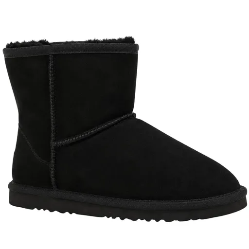 Jackaroo Mens UGG Boots Genuine Sheepskin Suede Leather Short Winter - Black