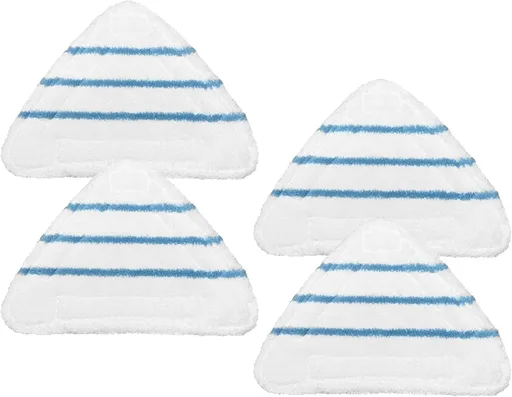 4 Pack Reusable Mop Pads Compatible with True & Tidy STM-500, STM-700 Steam Mops, Refills for Turonic ST3 Steam Mop Microfiber Washable Pads, Cloths for Floor Cleaning, Scrubbing and Floor Caring