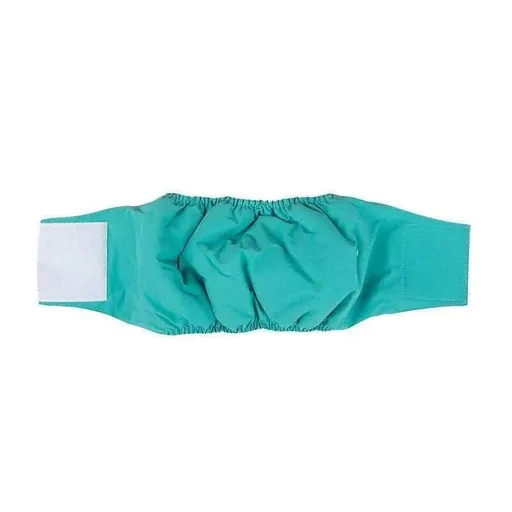 M Male Dog Puppy Nappy Diaper Belly Wrap Band Sanitary Pants Underpants - Green