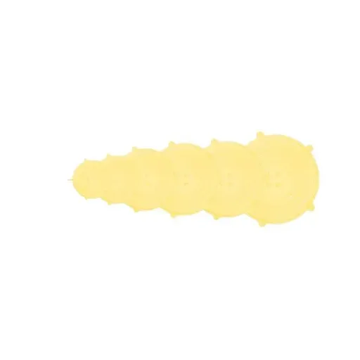6PCS Stretch Reusable Silicone Food Saver Cover Seal Insta Lids Bowl Wraps - Yellow