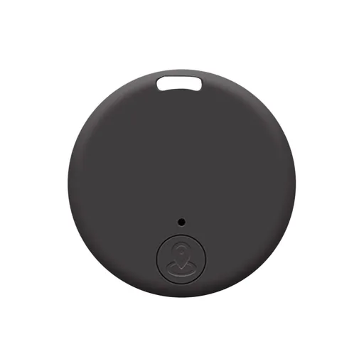 Bluetooth 5.0 Key Finder, Two Way Alarm Tracker for Keys Wallets Pets and Personal Items, Low Power Locator with Six Month Battery, Black, Model E