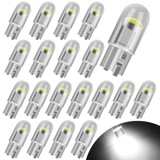 20 Pcs Light Bulbs Wedge Replacement Bulbs, Error Free Interior Bulbs Car Accessories, Dome Map License Plate Glove Box Light