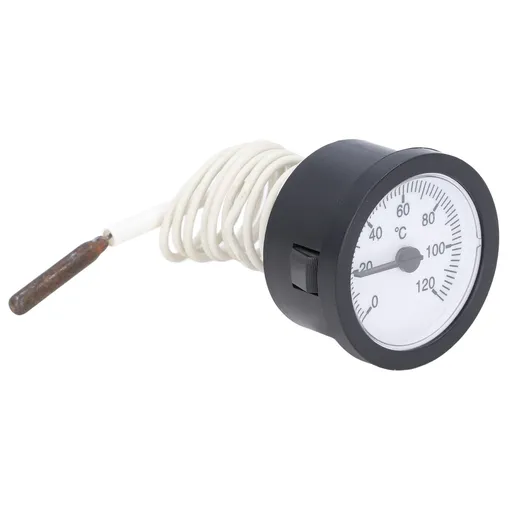Dial Thermometer 0‑120°C Measuring Range Copper Sensor Clear Temperature Scale 52mm/2.0in Thermometer for Liquid