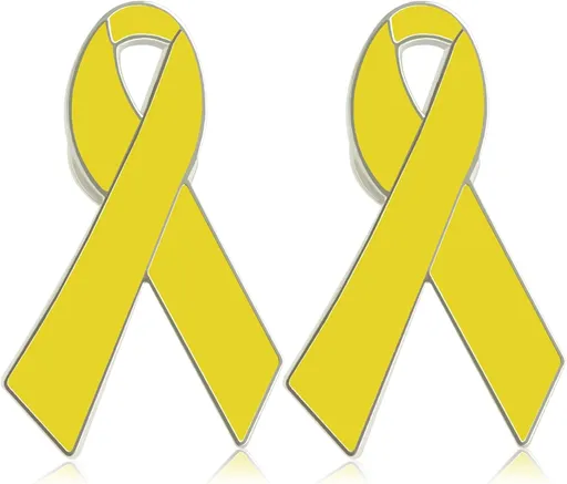 Yellow Ribbon Brooch Israel Hostage Women Men Bring Them Home Brooch Yellow Ribbon Breast Cancer Awareness Stand-Up Collar Brooch Support Campaign Charitable Donations Events Gift Items Accessories 2 pcs.
