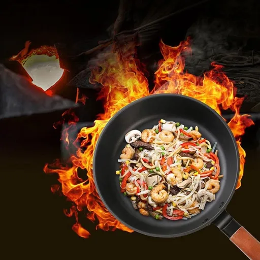 Black Non-Stick Iron Skillet Pan for Pancakes, , and Everyday Cooking at Home