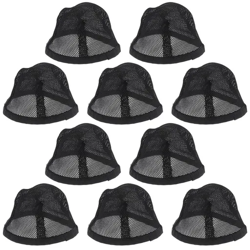 10Pcs Black Hair Net for Sleep Breathable Reusable Mesh Bonnet for Comfortable Wear